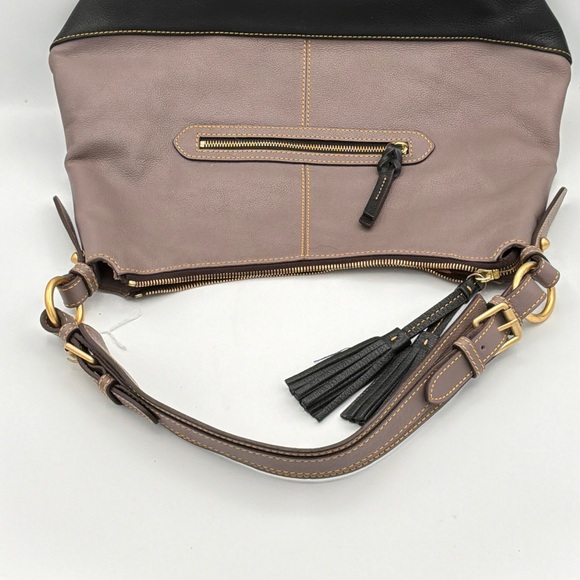 Dooney & Bourke Hobo Bag - Taupe and Black - Picture 6 of 6